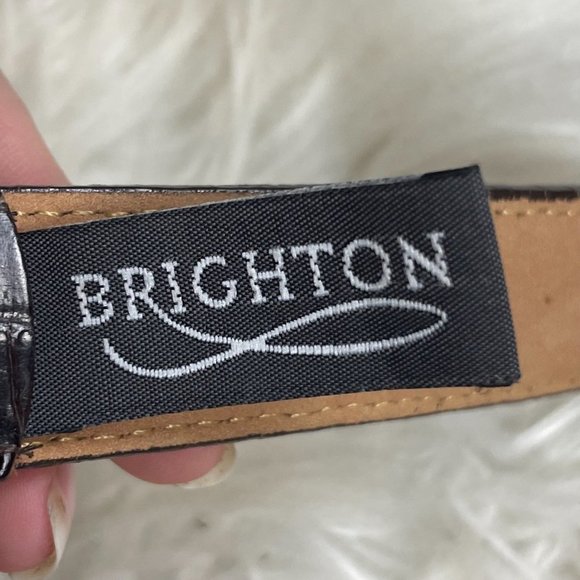 𝅺brighton Golf Belt Brown Leather Made in The USA ML 32 - Picture 8 of 9